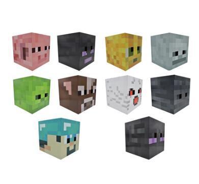 My World Headgear Shadow Person Little Black Puffer Steve Cardboard Prop Game Peripheral