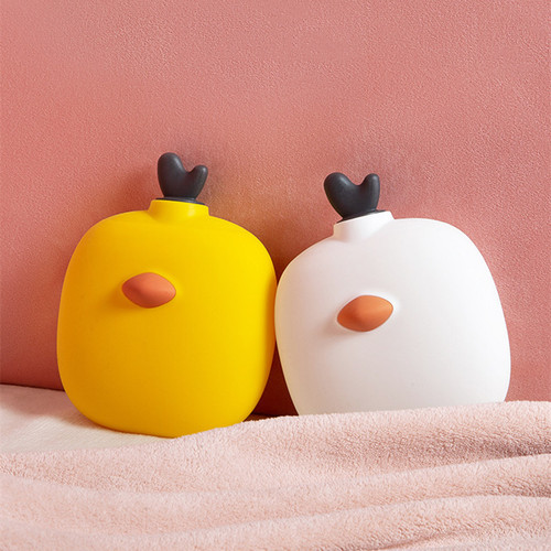 Independently designed water-injected food-grade silicone hand warmer, thickened explosion-proof and leak-proof hot water bag, anti-scalding hand warmer bag