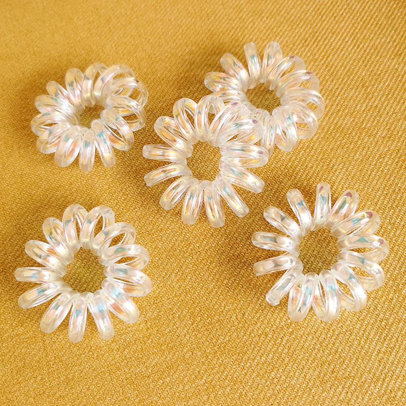 Korean Simple  Phone Line Seamless Disc Hair Scrunchies Wholesale Nihaojewelry display picture 3