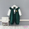 Spring autumn green bodysuit for leisure, children's clothing, 2021 years, long sleeve