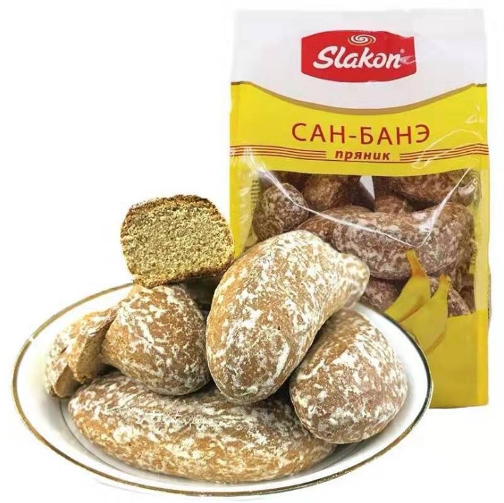 Russia Imported Bananas Bald biscuit chocolate black tea snacks Soft 450 gram *12 package