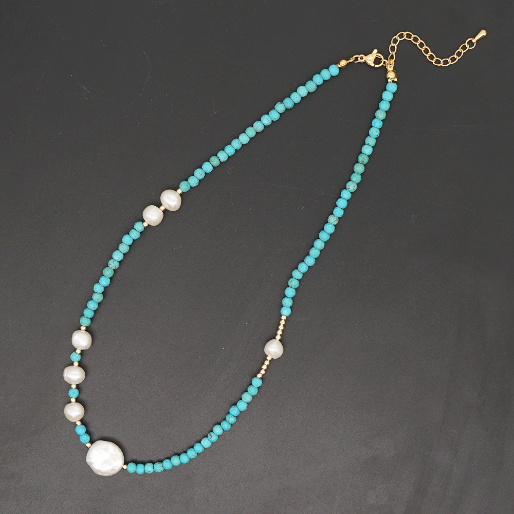 Collier Oeil De Pierre Turquoise De Style Ethnique Rétro display picture 4