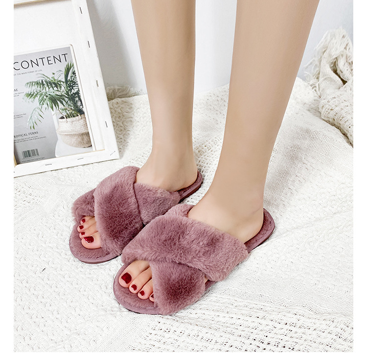 Home Furry Cotton Slippers NSKJX71190