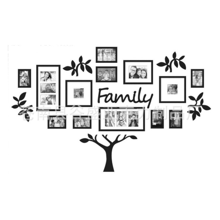 family family Tree 3d Acrylic Wall Stickers Living Room Bedroom Sofa Photo Tree Wall Decoration Wall Stickers