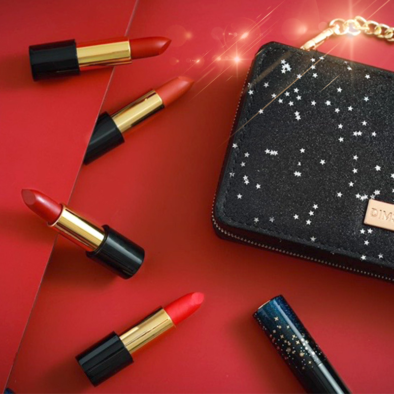 星空烟花蓝金限量情人节口红套装哑光丝绒唇釉礼盒圣诞女朋友礼物