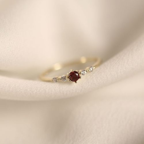 Wish hot sale S925 sterling silver plated 14K gold platinum diamond extremely slender and exquisite small fresh Japanese women's ring