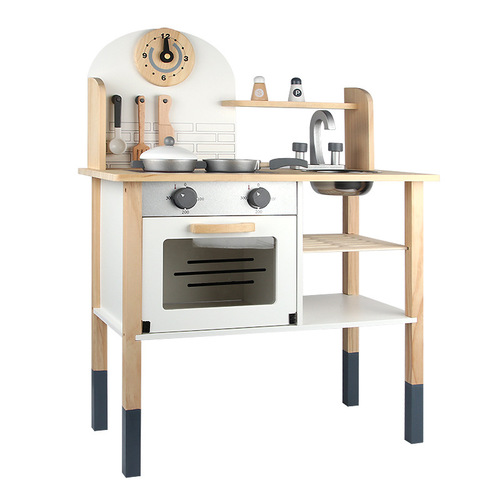 Youlebi Wooden Educational Puzzle Toy - Cutting & Cooking Playset: Realistic Kitchen Utensils for Pretend Play, Perfect for Girls and Boys to Create Their Own Miniature Kitchen Adventures