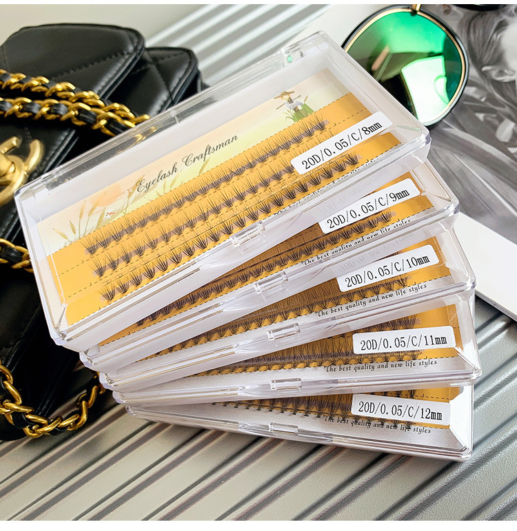 0.05草人20根假睫毛热熔朵毛eyelash单簇种植眼睫毛自然嫁接睫毛详情图2