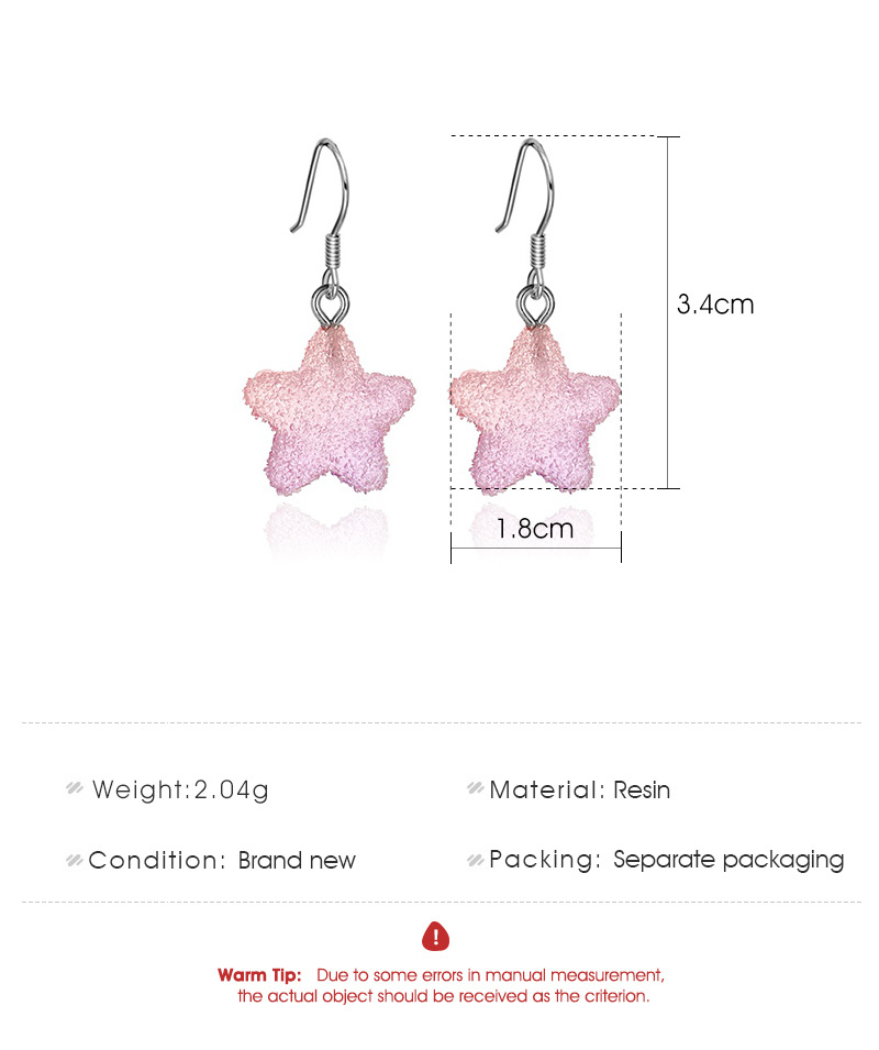 Pentagram Alloy No Inlaid Earrings display picture 1