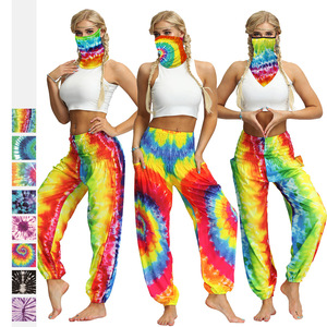 Yoga pants for women Tie dye women yoga loose large Yoga Pants belly dance lantern pants fitness dance pants