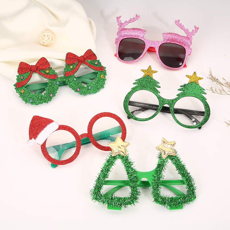 可定制多款式圣诞系列舞会派对眼镜 全框架男女通用款装饰眼镜