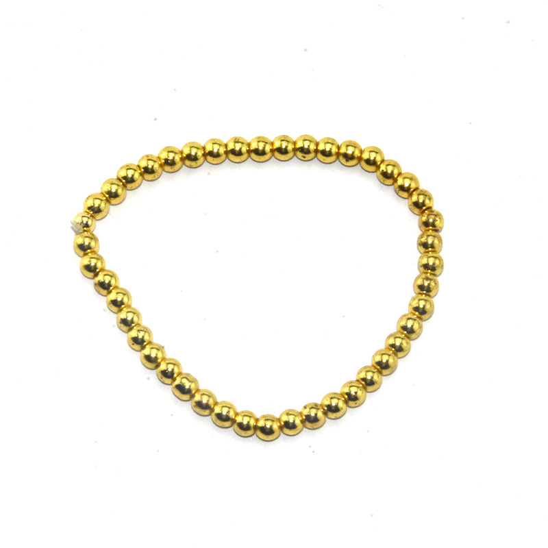 Bracelet polyvalent en cuivre, perle en or véritable, coloré, Style plage, géométrique, élastique, à la mode, nouvelle collection 2023, offre spéciale_voghion.com