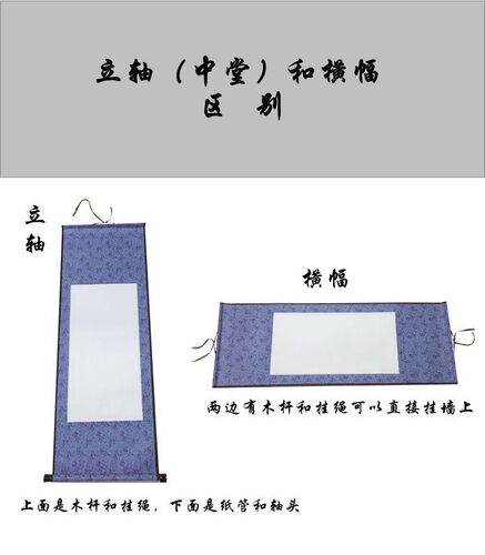 Blank scroll painting scroll imitation silk paper two feet lengthened rice paper book French painting scroll hanging scroll vertical scroll