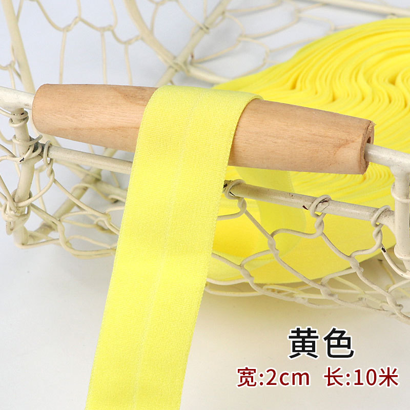 Tira de borde elástico de algodón accesorios de tela tira de borde de ropa de bebé cinta ropa interior banda elástica correa de tela plegable