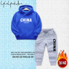 Autumn demi-season set, fleece keep warm hoody, trousers, children's clothing, 2021 collection, suitable for teen, wholesale