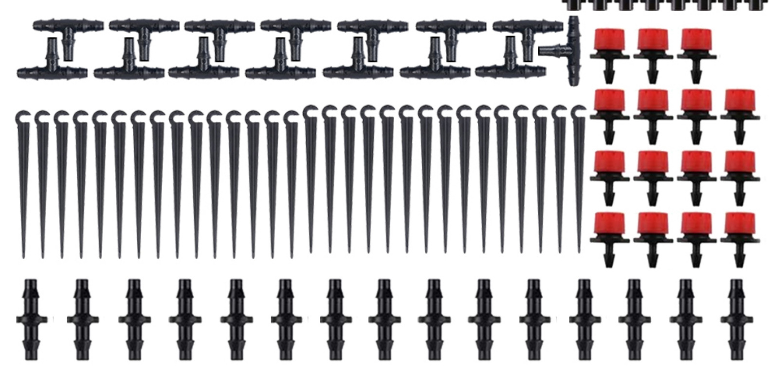 Set di irrigazione automatico a nebulizzazione per fiori, con timer, per giardino, di produzione europea e americana._voghion.com