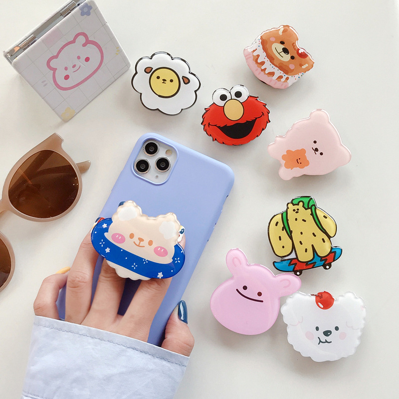 ABS, Acrylic Material Bear Heart Shape Duck ABS Acrylic Cartoon Style Cute Universal Airbag Bracket