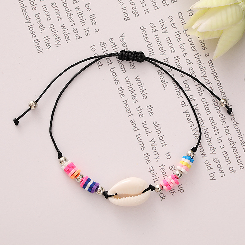 Beach Shell Rope Shell Soft Clay Knitting Women's Bracelets display picture 7