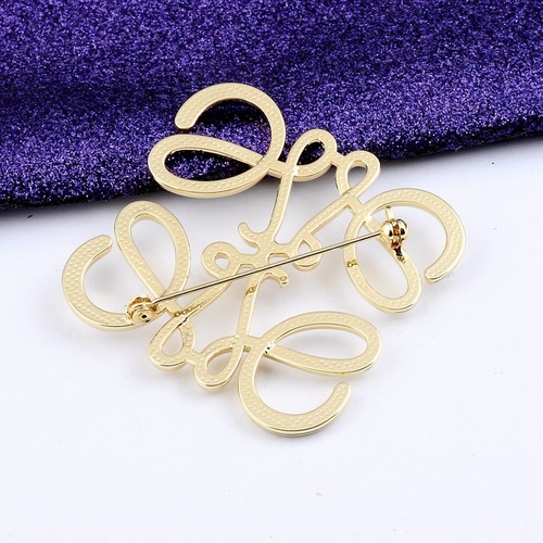 Luojia Geometric Hollow Brooch Feminine Suit Jacket Chest Ornament Simple Sweater Pin Accessories Wholesale