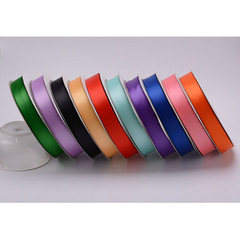 2.5cm encrypted polyester ribbon, colored ribbon, gift packaging, cake baking ribbon, wedding celebration decoration, direct supply from manufacturer