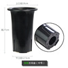 Plastic flowerpot, breathable black resin, orchid