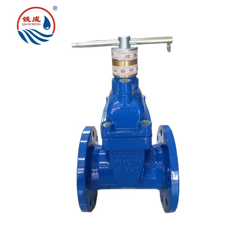 泊头磁性锁闭阀门厂家，球墨铸铁带锁阀门河北