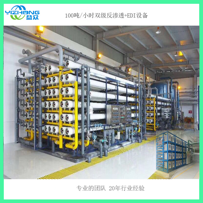 厂家现货直供10/20吨反渗透15兆EDI超纯水设备无菌全自动半导体