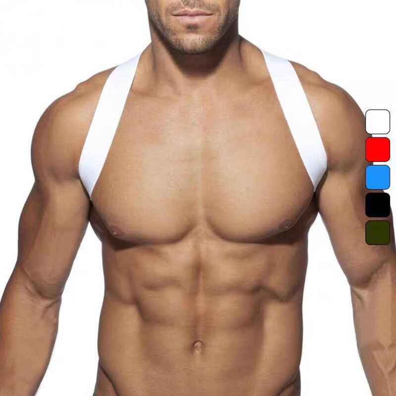 PUMP男士背带弹力锦纶肩带肌肉男健身运动胸带欧美派对狂欢装饰潮-阿里巴巴