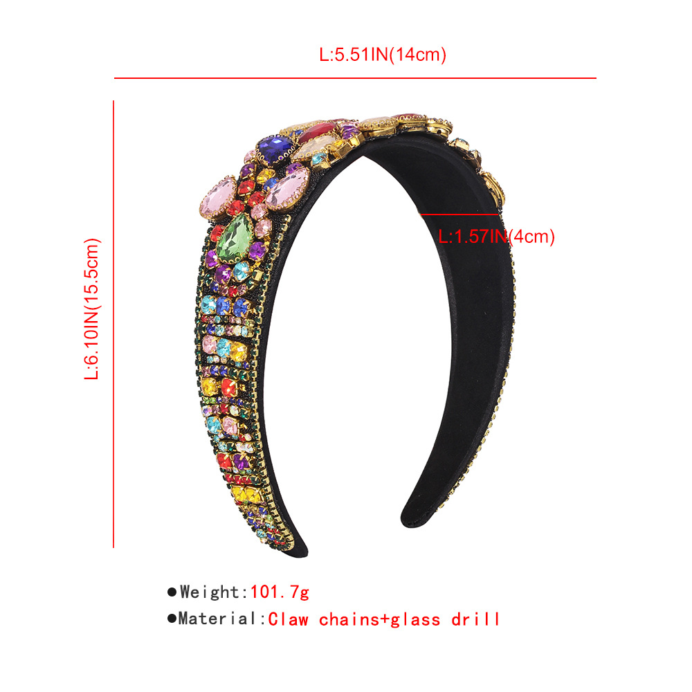 Baroque Fashion Retro Diamond-studded  Headband display picture 1