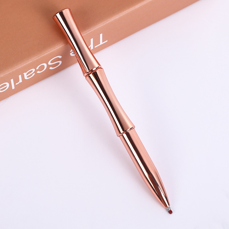 Suministro directo de fábrica firma metal pluma bambú negocio forma metal pluma personalizada LOGO creativo Oficina perla pluma