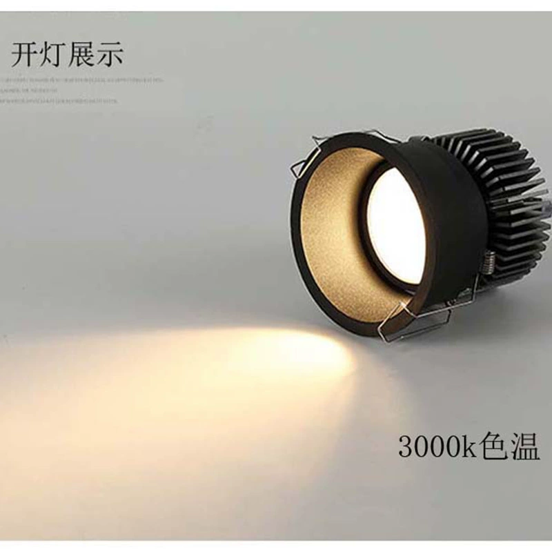 Cree встроенный глубокий антибликовый свет привело узкий рамка 7W downlight COB High Point Hotel проход фоновая стена