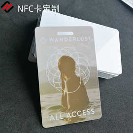 RFID卡通吊牌卡 NFC滴胶卡M.1异形IC门禁卡NFC织唛腕带酒店门禁卡