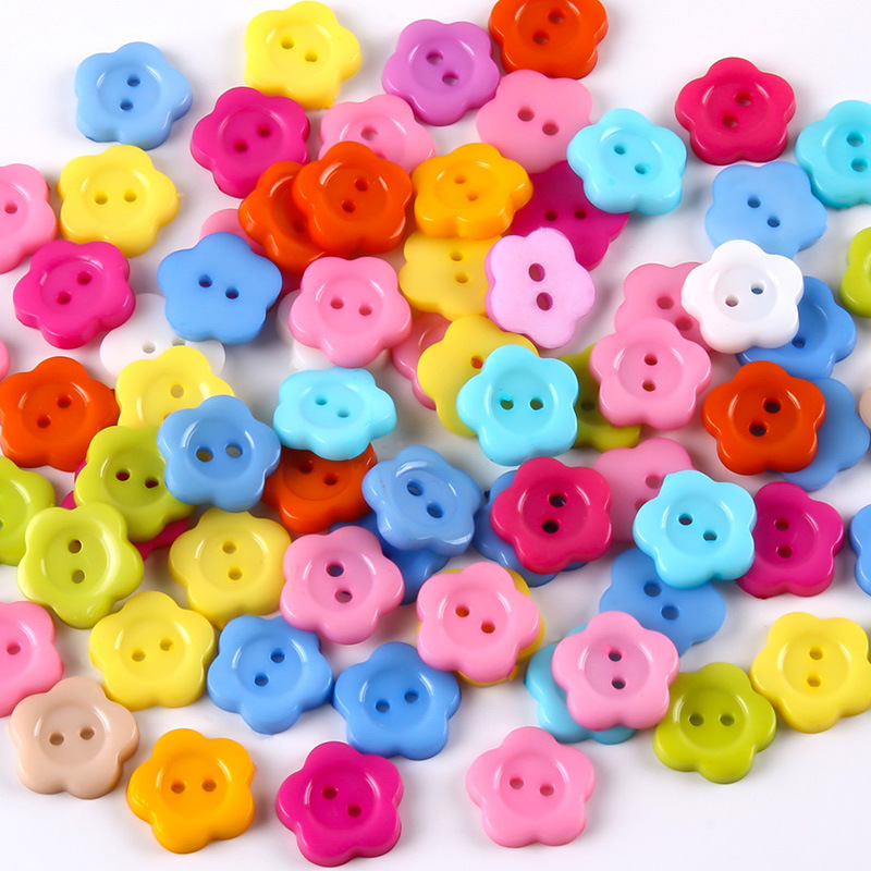 Color children's sweater buttons button button mixed color…