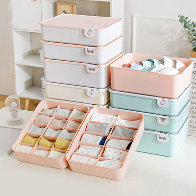 factory supply originality Multi-grid Underwear box Underwear Socks Sub-grid Drawer Box Bras Underwear Storage