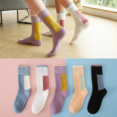 Socks men and women In cylinder Couple socks Autumn and winter Cotton socks leisure time Tide socks Stockings Street style A generation of fat