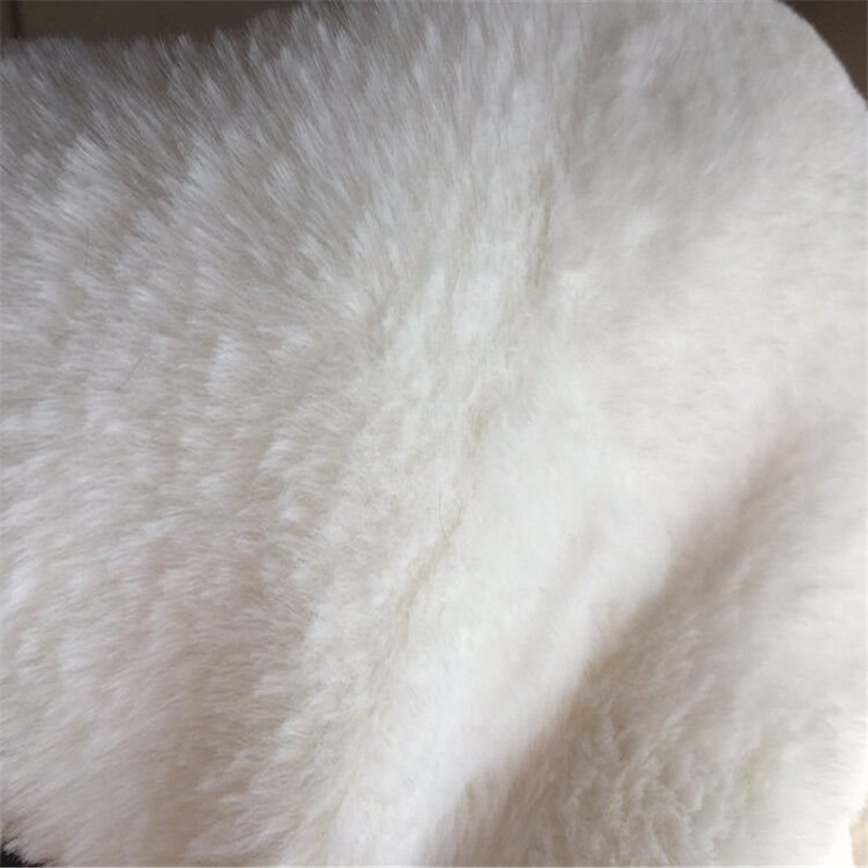 Inventario al por mayor piel de conejo imitación chaleco tela de ropa bola de piel tela de conejo 10mm piel de conejo imitación