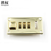 High -grade electroplated A4 hard box box password lock metal wooden box tool box password cabinet lock manufacturer direct sales wholesale