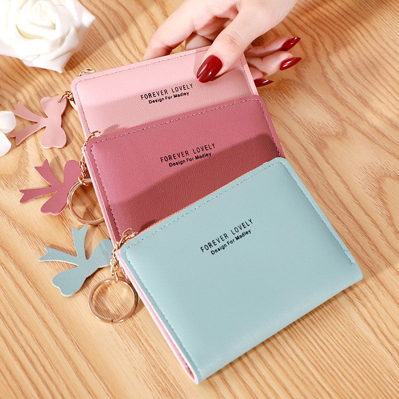 2020 New Cross-Border Women's Wallet Short Side Zipper Coin Card Holder 80% off Stacked Fashion Casual Korean Wallet