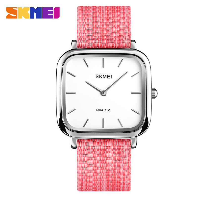 Skmei skmei mujer estudiante estilo coreano simple moda popular reloj mujer color tejido reloj de cuarzo 1555