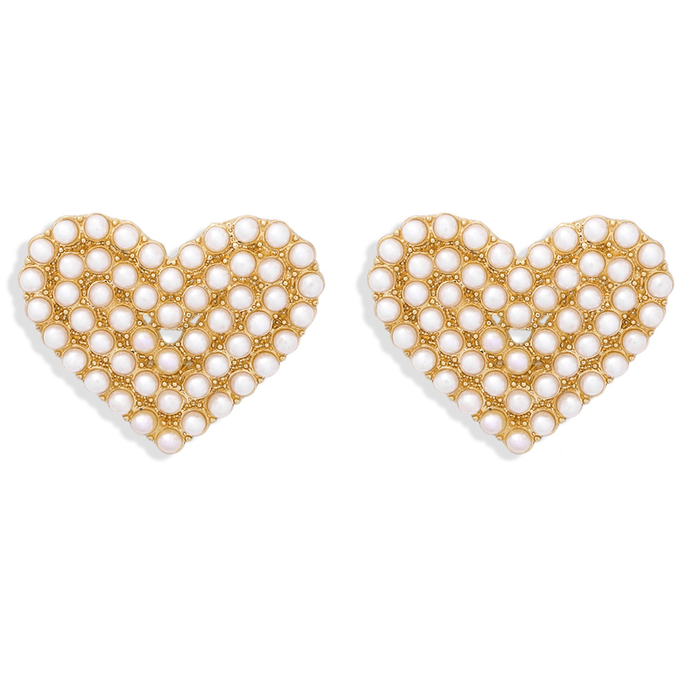 New Alloy With Diamonds Autumn And Winter Multicolor Fashion Peach Heart Earrings display picture 3