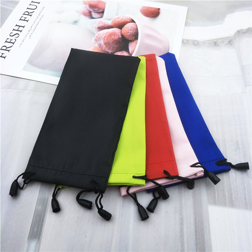 Glasses bag wholesale sunglasses bag black red green blue sunglasses bag 18CM*9.5CM