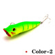 Small Popper Fishing Lures 40mm 2.3g Hard Plastic Baits Fresh Water Bass Swimbait Tackle Gear