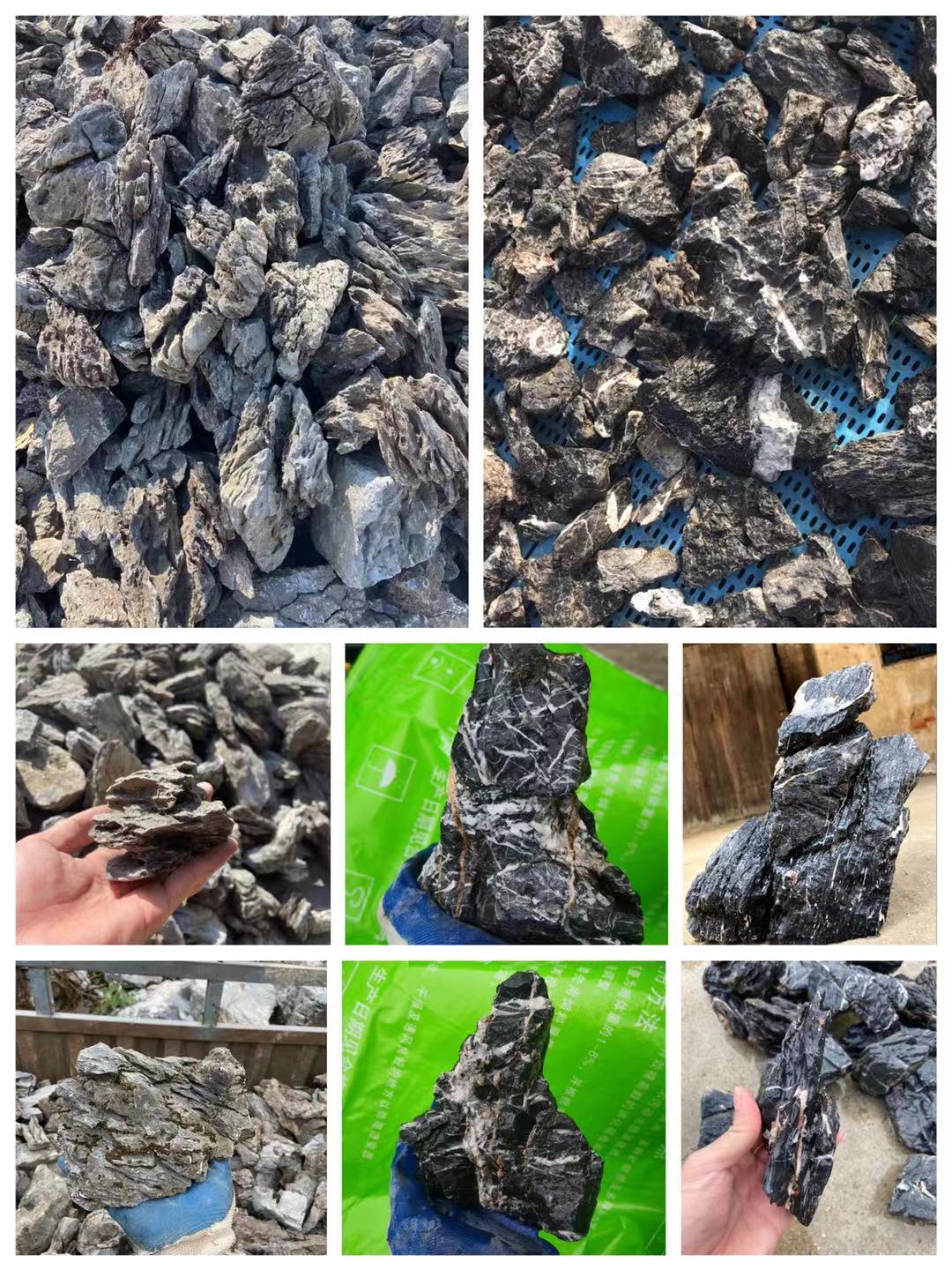 规格齐全青龙石盆景石假山石头微景观水族鱼缸造景石酸洗批发景观-阿里巴巴