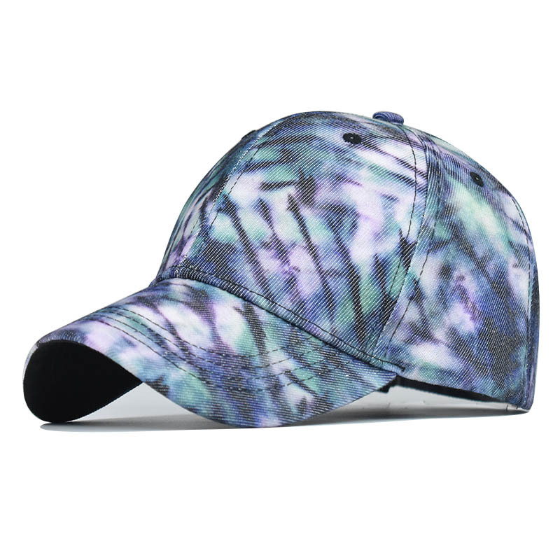 Amazon tie-dyed sombrero de estilo chino gorra de béisbol variedad de impresión gorra de béisbol versátil moda hombres y mujeres gorra
