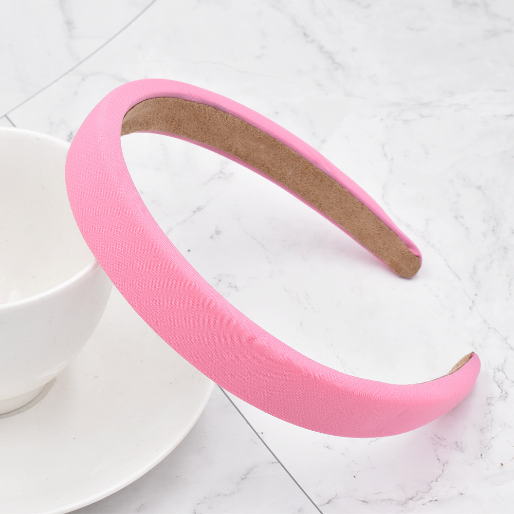 Simple Candy Color Milk Silk Sponge Hair Band display picture 6
