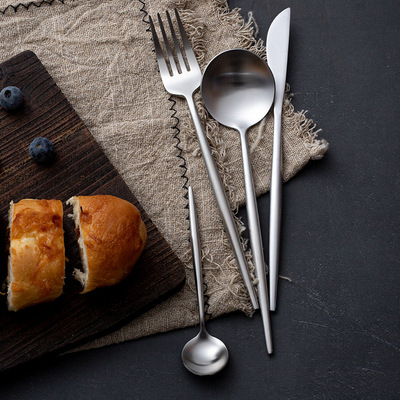 網紅304不鏽鋼葡萄牙餐具刀叉勺套裝酒店餐廳西餐餐具批發