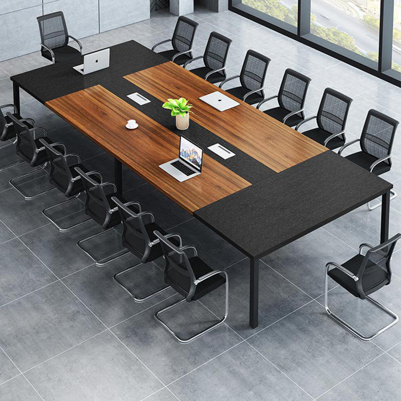 億方成職員會議桌簡約現代洽談桌長方形辦公桌椅組合現貨批發