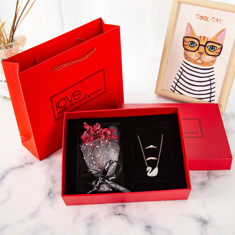 現貨天地蓋首飾包裝盒花束禮盒聖誕情人節禮物活動小禮品廠家直銷