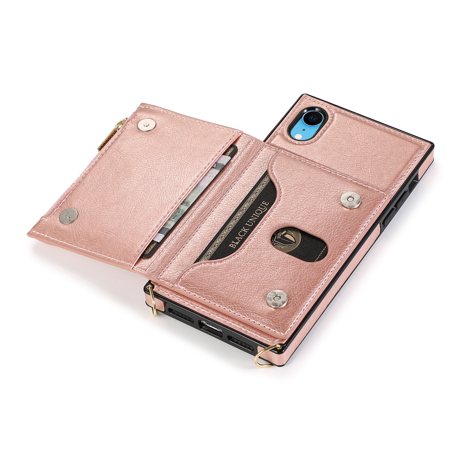 Crossbody Phone Case For Iphone 13 Wallet Protective Leather Cover_voghion.com