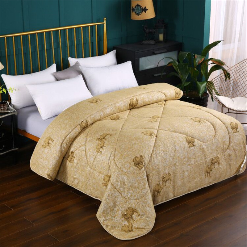 驼绒被赠品被子送礼盒驼绒被礼品被会展驼绒被秋冬加厚厂家批发|ru